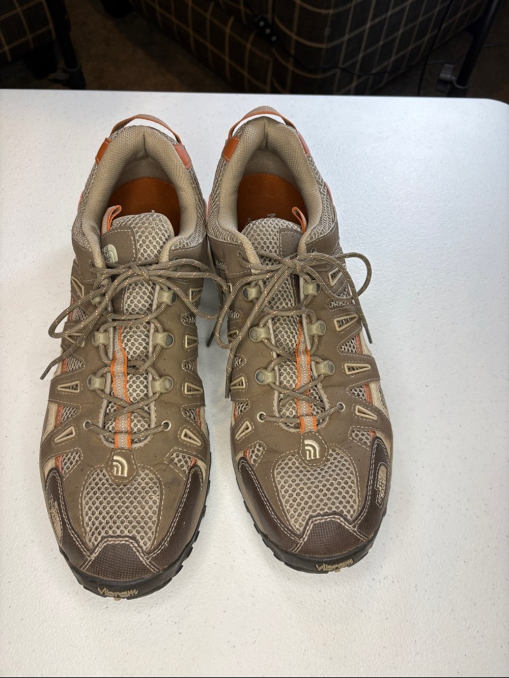 The North Face Men's Trail Runners in Tan & Orange